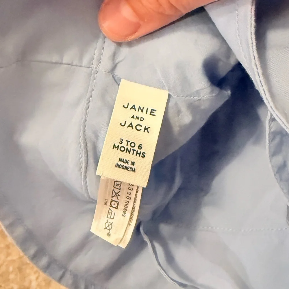 Janie and Jack Sky Blue Hat with Bear Ears 3/6M-NWOT